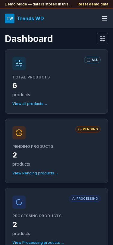 Mobile dashboard